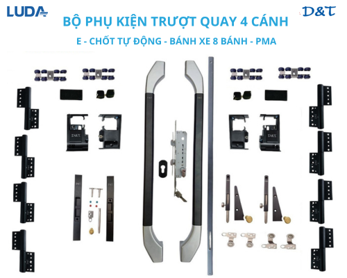 Bộ phụ kiện trượt quay 4 cánh